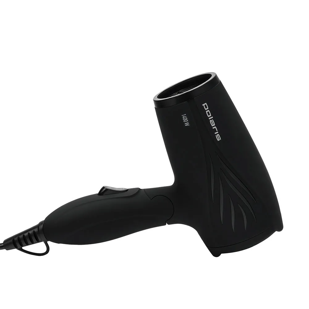 Uscător de păr compact Polaris PHD 1467T, 1400 W, Negru