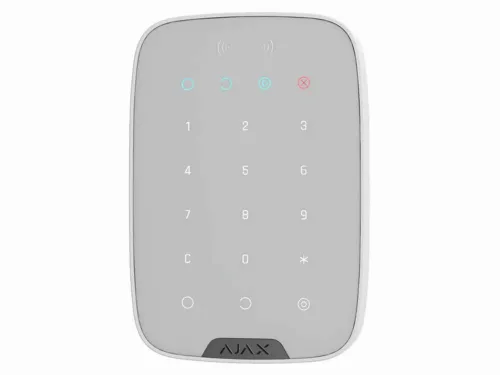 Tastatură tactilă fără fir Ajax KeyPad Plus, Alb