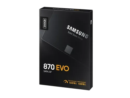Накопитель SSD Samsung 870 EVO  MZ-77E250, 250Гб, MZ-77E250B/EU