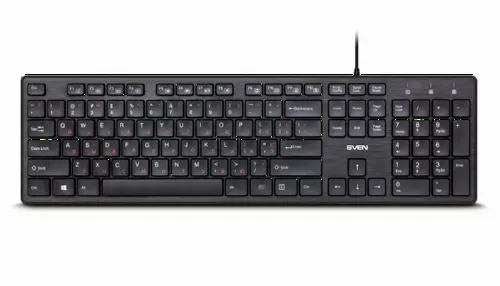 Tastatură SVEN KB-E5800, Cu fir, Negru