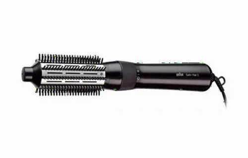 Uscător de păr-perie Braun Satin Hair 3 AS330, 400 W, Negru