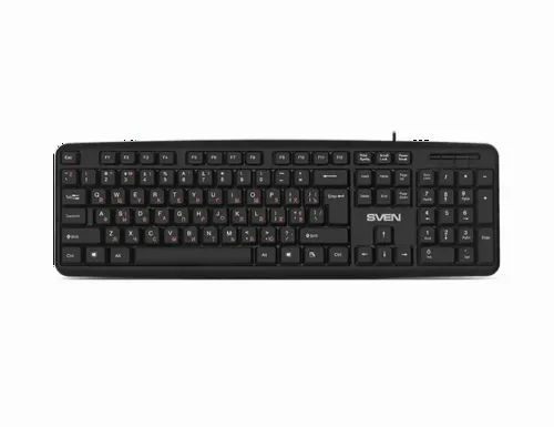 Tastatură SVEN KB-S230, Cu fir, Negru