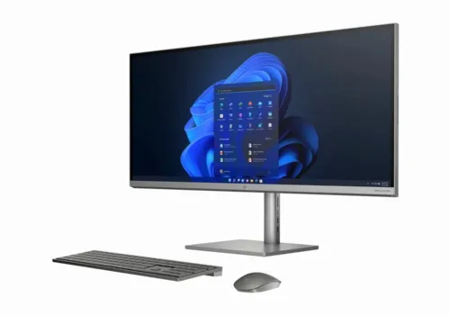 Computer All-in-One HP ENVY 34, 34", Intel Core i5-11400, 16GB/512GB, Windows 11 Home, Argintiu