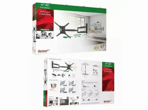 Настенное крепление для телевизора BARKAN BM443XL, Чёрный