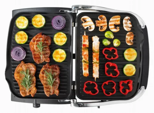 Электрический Гриль Gorenje CONTACT GRILL KR1800EPRO, 1800Вт, Серебристый