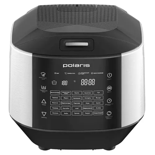 Aparat de gătit multifuncțional Polaris PMC 0487AD, Negru Argintiu