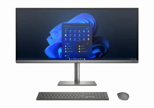 Computer All-in-One HP ENVY 34, 34", Intel Core i5-11400, 16GB/512GB, Windows 11 Home, Argintiu