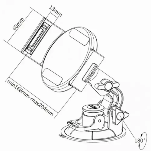 Suport Auto Reflecta Tabula Car WS Universal Tablet Holder, Alb