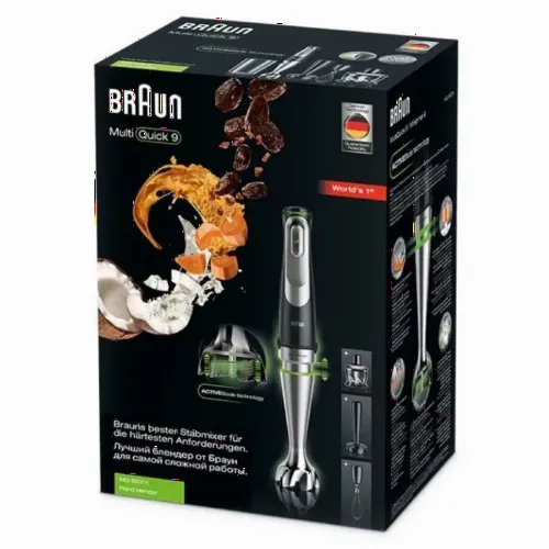 Blender de mână BRAUN MQ9027, Negru