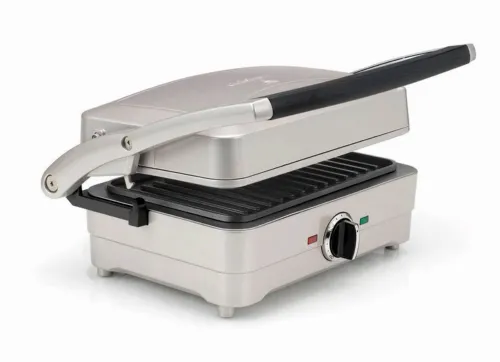 Grătar electric Cuisinart GRSM3E, 1000W, Argintiu