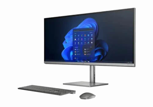 Computer All-in-One HP ENVY 34, 34", Intel Core i5-11400, 16GB/512GB, Windows 11 Home, Argintiu