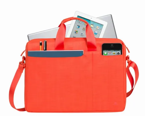Geantă pentru Laptop RivaCase Biscayne, 15.6", Poliester, Portocaliu