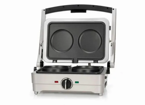 Grătar electric Cuisinart GRSM3E, 1000W, Argintiu