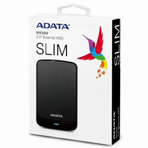 HDD portabil extern ADATA HV320,  2 TB, Negru (AHV320-2TU31-CBK)