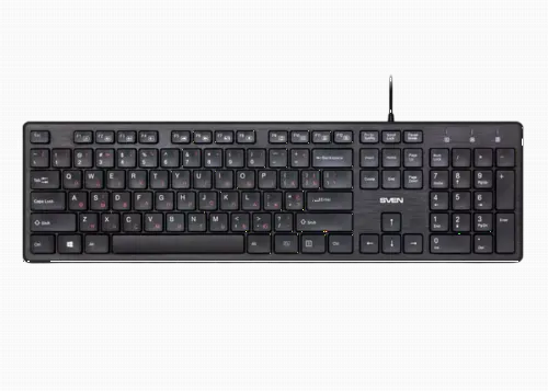 Tastatură SVEN KB-E5800, Cu fir, Negru