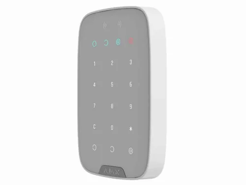 Tastatură tactilă fără fir Ajax KeyPad Plus, Alb