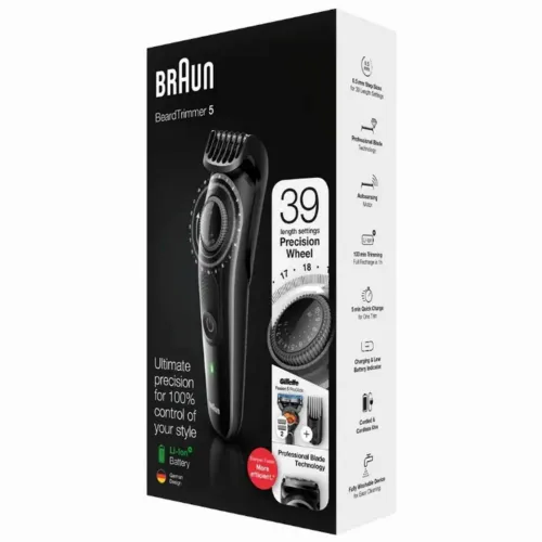 Trimmer pentru bărbați Braun BT5242, Negru