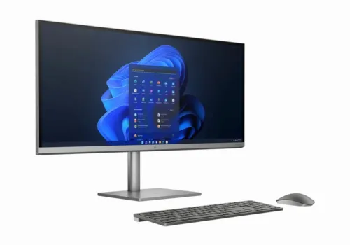 Computer All-in-One HP ENVY 34, 34", Intel Core i5-11400, 16GB/512GB, Windows 11 Home, Argintiu