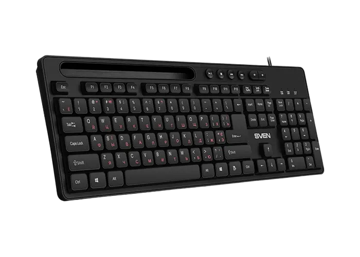 Tastatură SVEN KB-S302, Cu fir, Negru
