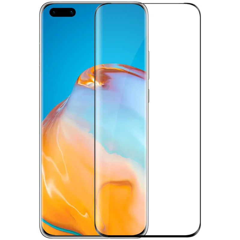 Защитное стекло Nillkin Huawei P40 Pro/P40+ - 3D CP+ Max Tempered Glass, Чёрный