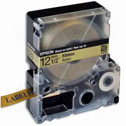 Картридж с лентой Epson LK-4KBK, 12 мм x 5 м