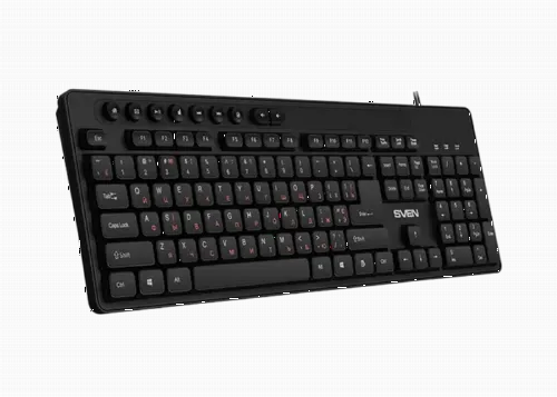 Клавиатура SVEN KB-C3060, Проводное, Чёрный