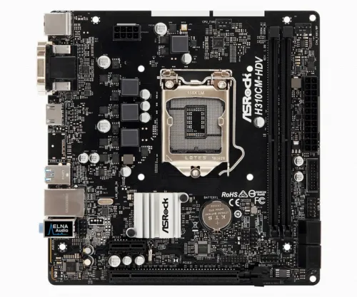 Placă de bază ASRock H310CM-HDV, LGA1151, Intel H310, Micro-ATX