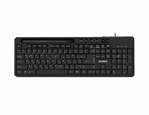 Клавиатура SVEN KB-S302, Проводное, Чёрный