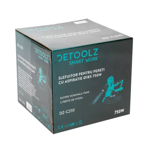 Masina de slefuit pereti Detoolz cu aspiratie 750W 