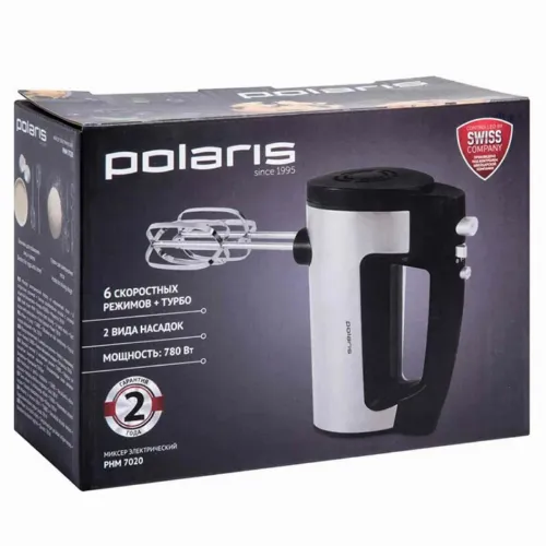 Mixer Manual Polaris PHM 7020, Oțel inoxidabil