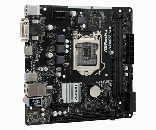 Placă de bază ASRock H310CM-HDV, LGA1151, Intel H310, Micro-ATX