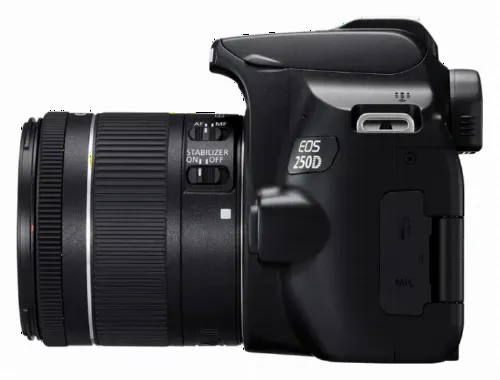 Aparat foto DSLR Canon EOS 250D + EF-S 18-55 DC III, Negru