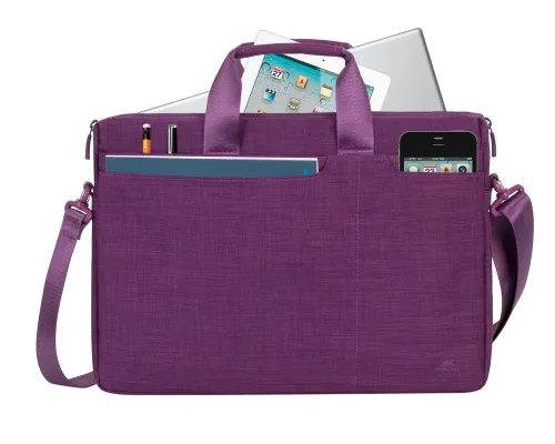 Geantă pentru Laptop RivaCase Biscayne, 15.6", Poliester, Violet
