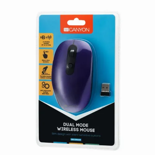 Mouse Wireless Canyon MW-9, Violet