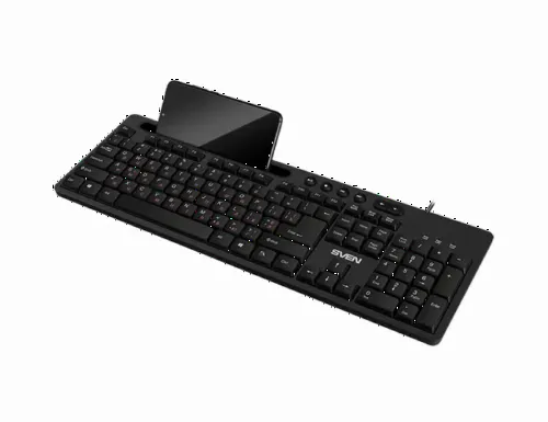 Клавиатура SVEN KB-S302, Проводное, Чёрный