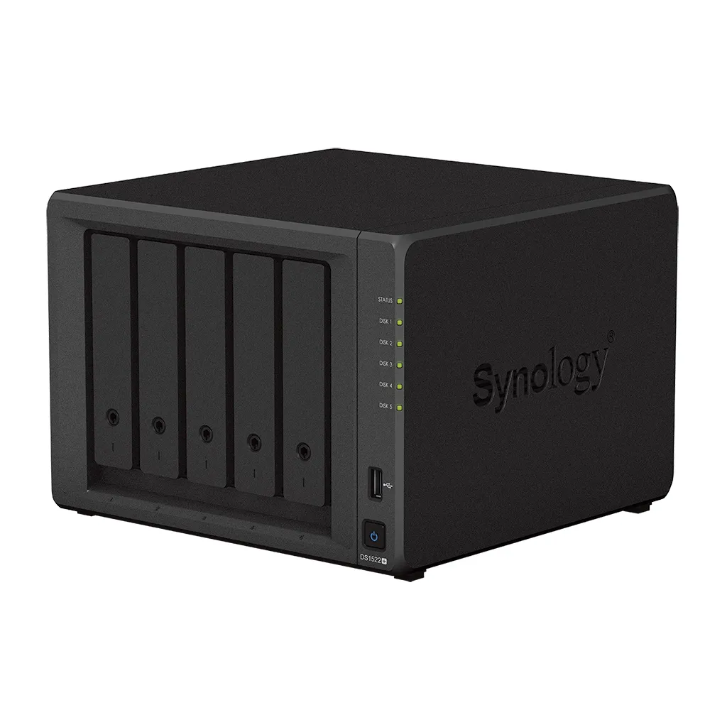 Сетевое хранилище SYNOLOGY DS1522+, Чёрный