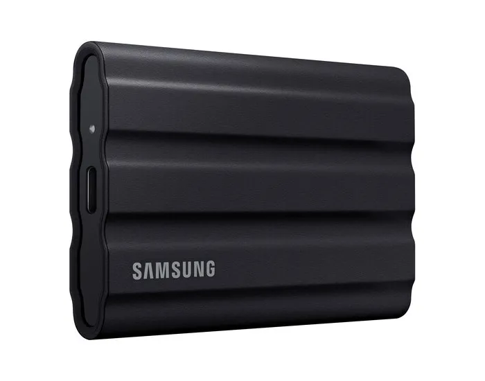 Внешний портативный SSD накопитель Samsung Portable SSD T7 Shield, 1 ТБ, Чёрный (MU-PE1T0S/WW)