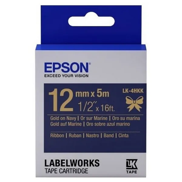 Картридж с лентой Epson LK-4HKK, 12 мм x 5 м