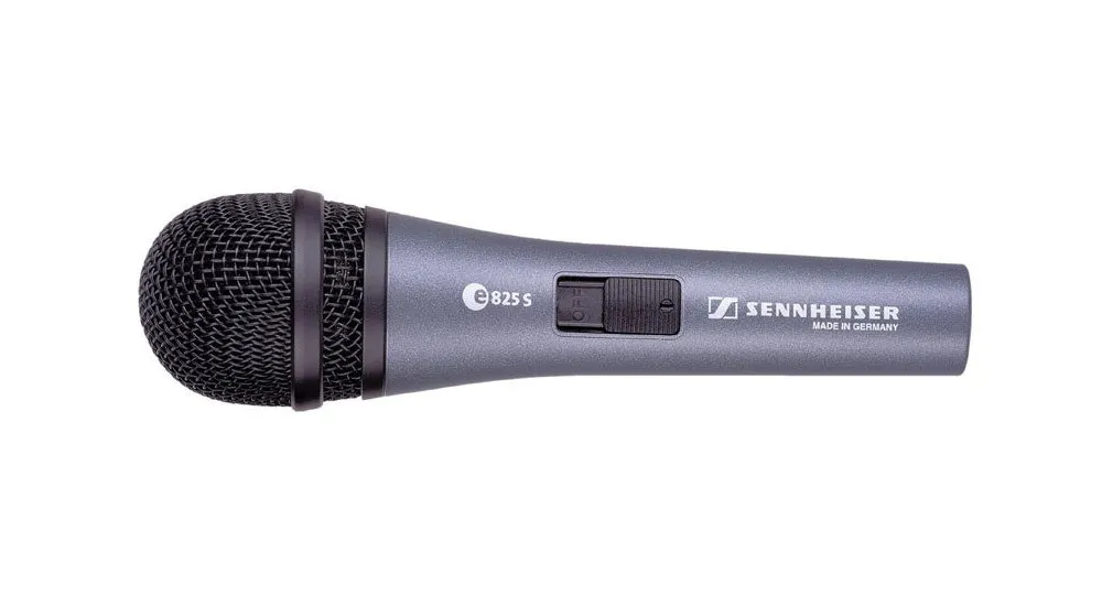 Караоке микрофон Sennheiser E 825-S, Проводной аналоговый, Серый