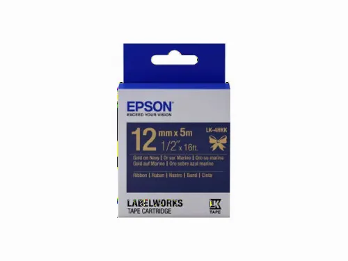 Картридж с лентой Epson LK-4HKK, 12 мм x 5 м