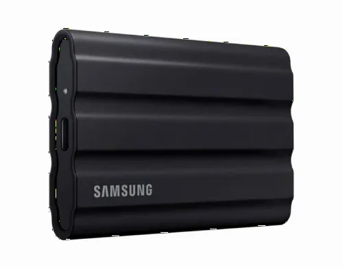 SSD portabil extern Samsung Portable SSD T7 Shield, 1 TB, Negru (MU-PE1T0S/WW)