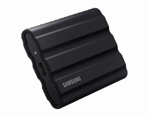 SSD portabil extern Samsung Portable SSD T7 Shield, 1 TB, Negru (MU-PE1T0S/WW)