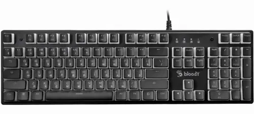 Tastatură Bloody S510R, Cu fir, Pudding Black
