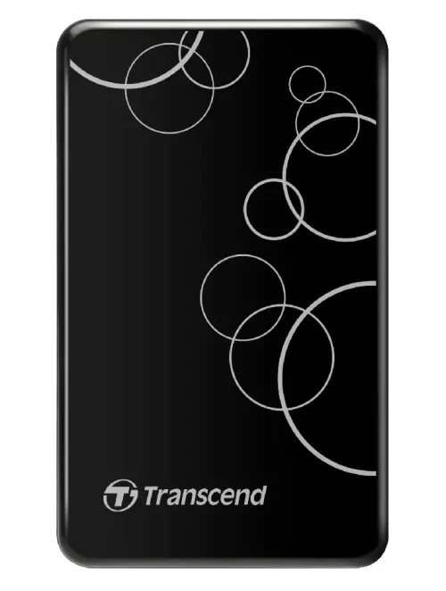 Внешний портативный жесткий диск Transcend StoreJet 25A3, 1 ТБ, Чёрный (TS1TSJ25A3K)