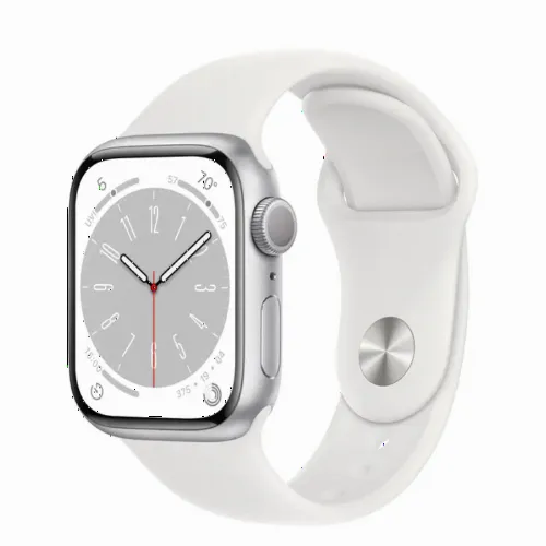 Ceas inteligent Apple Watch Series 8 GPS, 41mm, Argintiu