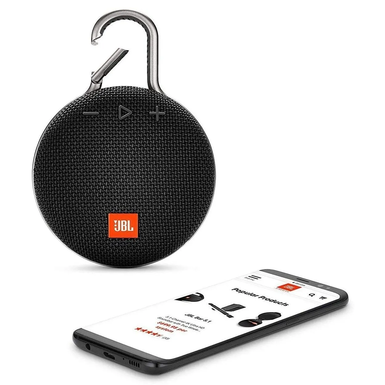 Boxă portabilă JBL Clip 3, Negru