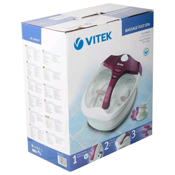 Aparat hidromasaj pentru picioare VITEK VT-1799, Roz/Alb