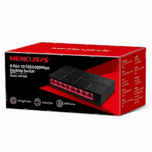 Mercusys MS108G, 8-Port 10/100/1,000 Mbps Desktop Switch