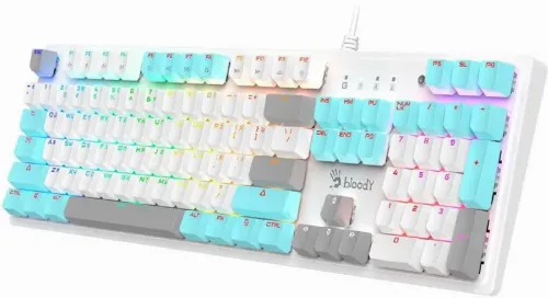 Tastatură Bloody S510R, Cu fir, White