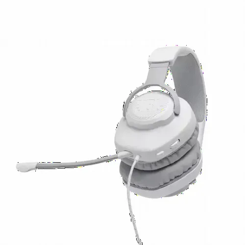 Căști gaming JBL Quantum 100, Cu fir, Alb